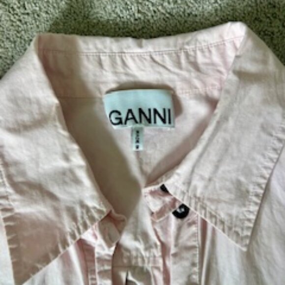 GANNI Puff Sleeve Shirt - Picture 4 of 5